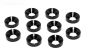 TPS1235/02 Alu verzonken ring Ø5 mm Zwart, 10 st.