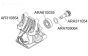 ARA709064 ARRMA Pas ring Ø8-Ø12-D0,2 mm, 8 st.