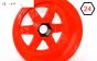 TPS5028/80RE Nylon Velg 6-Sp. Rood Ø120-B80 mm, 2 st.