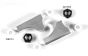 FG1074/05 Aluminium Draagarm achter boven kort, set