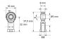 FG4429/01 Stalen Kogel kop, M8R/Ø5 mm, 2 St.
