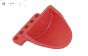FG67336/01 Schokdemper bescherming Rood, 2 st.