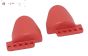 FG67336/01 Schokdemper bescherming Rood, 2 st.