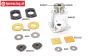 FG8502 Alu-Differentieel ombouw 4-voudig sper, Set.