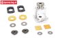 FG8502 Alu-Differentieel ombouw 4-voudig sper, Set.