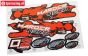 FG6158 Stickers Marder Nero Buggy Rood, Set