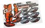 FG6158 Stickers Marder Nero Buggy Rood, Set