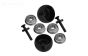 MX040-BK PROMOTO Zij steun rollen Zwart, Set