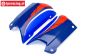 HPI102234 Kap zij deel Blauw/Wit/Rood, Set