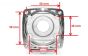HPI15446 Aluminium Motor flens, 1 st.
