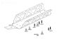 TPS85420/06 HPI Baja chassis bevestiging, 4 st.