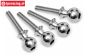 HPI86412 Stalen gewricht kogel, M4-Ø10 mm, 4 St.