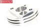 HR1001 Tuning Aluminium isolator schuin, Set