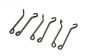 LOS-2287 Promoto zij steunen veren, set