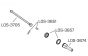 LOS-3651 LOSI 5IVE-T Aandrijf as pen, set