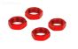 LOS252013 LOSI Alu-Wielmoer Rood 24 mm, 4 st.