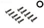 LOS255017 Inbus verzonken kop M4-L16 mm, 10 st.