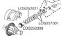 LOS252008 Differentieel tandwiel 43-13T DBXL-MTXL, set
