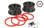 LOS45005 Velgen Zwart-Rood Ø120-B60 mm, Set
