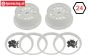 LOS45026 Velgen Wit Ø120-B70 mm , set