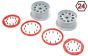 LOS45033 Velgen Grijs/Rood Ø120-B70 mm, Set