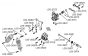 LOS-3725 LOSI 5IVE-T differentieel behuizing voor, set