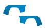 LOS-4010 LOSI 5IVE-T 3.0 Spatbord achter Blauw, set