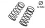 LOS-3736 LOSI 5IVE-T Schokd. veer voor Rood Ø32-Ø3,3 mm, 2 st.