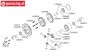 LOSB3206 Differentieel tandwiel achter 43T 5T, 1 st.