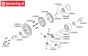 LOSB3213 Tuning Diff. as voor/achter LOSI-BWS-TLR, 2 st.
