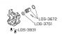 LOS-3672 LOSI 5IVE-2.0/3.0 Aandrijf Koppelstuk, Set