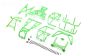 LOS-1828 LOSI LMT 2.0 Rol kooi compleet Groen, set