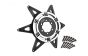 MX0606R-BK PROMOTO Alu-Velg ster achter Zwart, 1 st.
