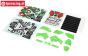 LOS260002 PROMOTO Kuns. delen-stickers Groen, set