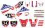 CS0980/58 PROMOTO stickers Honda GEICO USA, set