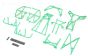 LOS241027 Rol kooi compleet Groen LMT Truck, Set