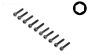TLR245008 Inbus normale kop M2-L10 mm, 10 st.