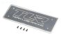 TLR251009 Accu box schild TLR 5B, 1 st.