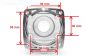 FG8345 Aandrijving-Motor flens 1/5-1/6, 1 st.