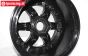 TPS5026/70B Nylon Velg 6-Sp. Zwart Ø120-B70 mm, 2 st., 2 st.