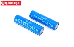 TPS12000/02 18650 Li-Ion accu 3,7 volt 12000 mHa, 2 st.