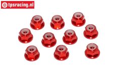 TPS1223/01 Aluminium borgmoer M3 Rood, 10 st.