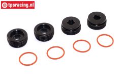 ARA330775 ARRMA Fusee moeren met O-ring, 4 st.