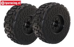ARA550107 ARRMA dBoots Fireteam banden verlijmd, 2 st.