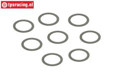 ARA709031 ARRMA Pas ring Ø13-Ø16-D0,2 mm, 8 st.