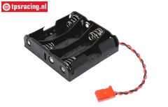 F01001342 Futaba Batterij houder 4 x AA, 1 st.