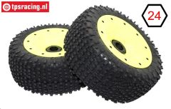 BWS69034/02 Mini-Pin zwart-geel Ø180-B75 mm, 2 st