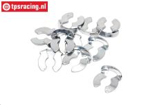 TPS150/06 Snel wissel clips met grip Ø6 mm, 10 st