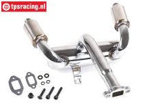 TPS8010 Dubbele Tuning uitlaat HPI-Rovan-King, Set