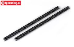FG1080 Koolstof chassis strippen L320 mm, 2 st.